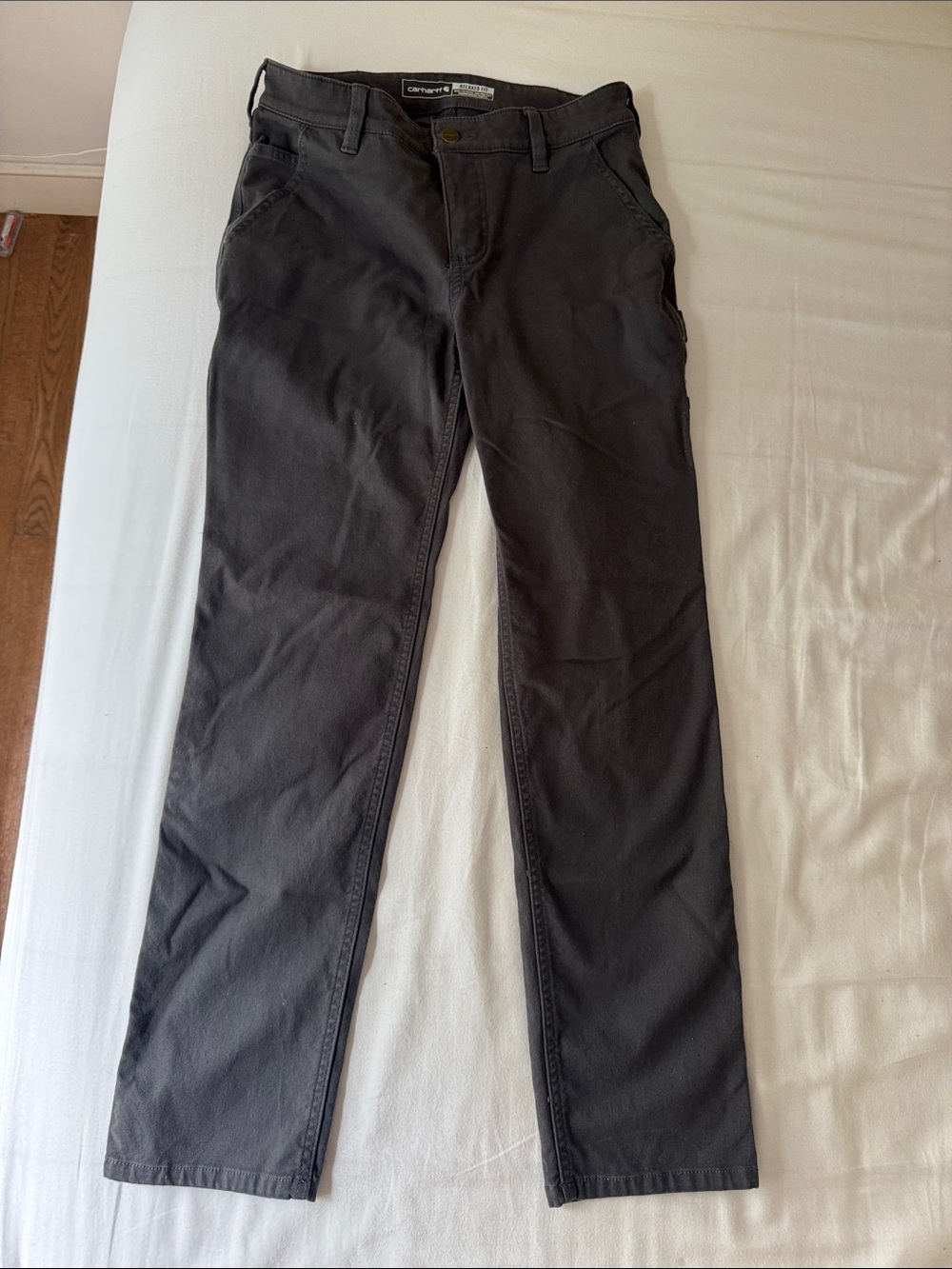 Carhartt Women’s Boot Cut Jeans — Charcoal/Black